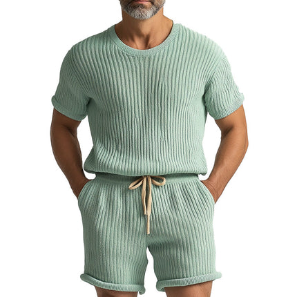Men's Summer Fashion Set | Breathable Thin Woven Fabric | Short-Sleeve Top & Shorts | Lightweight Comfort | Modern Relaxed Fit | Coordinated Look | Variety Colors & Sizes | Easy-Care Summer Essentials