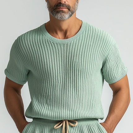 Men's Summer Fashion Set | Breathable Thin Woven Fabric | Short-Sleeve Top & Shorts | Lightweight Comfort | Modern Relaxed Fit | Coordinated Look | Variety Colors & Sizes | Easy-Care Summer Essentials