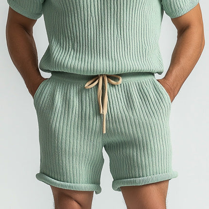 Men's Summer Fashion Set | Breathable Thin Woven Fabric | Short-Sleeve Top & Shorts | Lightweight Comfort | Modern Relaxed Fit | Coordinated Look | Variety Colors & Sizes | Easy-Care Summer Essentials