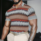 Men's Slim Fit Polo Shirt | Brightly Printed | Vibrant Summer Style | Short Sleeve | Lightweight Fabric | Classic Three-Button Collar | Comfortable Breathable Design | S-3XL Sizes Available