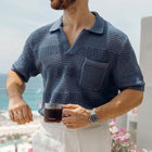 Men's V-Neck T-Shirt | Classic Summer Style | Breathable Knitted Fabric | Short Sleeve | Regular Fit | Lightweight Casual Tee | Comfort & Elegance | Wardrobe Essential
