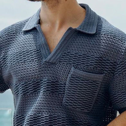 Men's V-Neck T-Shirt | Classic Summer Style | Breathable Knitted Fabric | Short Sleeve | Regular Fit | Lightweight Casual Tee | Comfort & Elegance | Wardrobe Essential