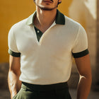 Men's Polo Shirt | Summer Colorblock Plaid Design | Short Sleeve | Breathable Cotton Polyester Blend | Casual & Semi-Formal Wear | S-3XL | Classic & Modern Style