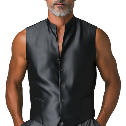 Men's Summer Fashion Tank Top | Elegant Solid Color | Comfortable Fit | Breathable High-Quality Fabric | Versatile Styling | Sleeveless Shirt for Warm Weather | Essential Men's Wardrobe Piece