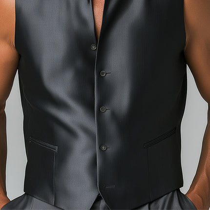 Men's Summer Fashion Tank Top | Elegant Solid Color | Comfortable Fit | Breathable High-Quality Fabric | Versatile Styling | Sleeveless Shirt for Warm Weather | Essential Men's Wardrobe Piece