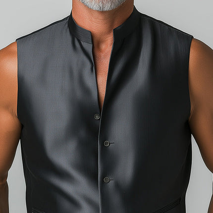 Men's Summer Fashion Tank Top | Elegant Solid Color | Comfortable Fit | Breathable High-Quality Fabric | Versatile Styling | Sleeveless Shirt for Warm Weather | Essential Men's Wardrobe Piece
