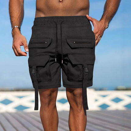 Men's Outdoor Cargo Shorts | Multi-Pocket | Durable Fabric | Water-Resistant | Adjustable Waistband | Comfortable Fit | Hiking Travel Casual | High-Quality Utility Apparel