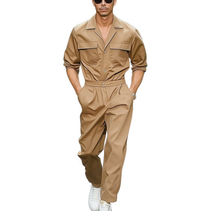 Men's Classic Business Shirt & Pants Set | Solid Color | Versatile Wardrobe Essential | Tailored Fit | Standard Collar | Long Sleeves | Straight-Leg Pants | Professional Apparel | High-Quality Breathable Fabric