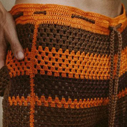 Men's Breathable Hollow Knitted Shorts | Lightweight Summer Fashion | Casual Stylish Design | Cool Comfort for Hot Days | Versatile Wardrobe Essential