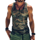 Men's Retro Camouflage Mesh Tank Top | Sleeveless Round Neck | Cool Comfortable Gym Wear | Lightweight Moisture-Wicking | Casual Stylish Tops | Sizes S-3XL
