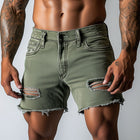Men's Slim Fit Ripped Denim Shorts | Summer Fashion | High-Quality Durable Fabric | Lightweight & Breathable | Casual Trendy Design | Modern Style | Comfortable Fit