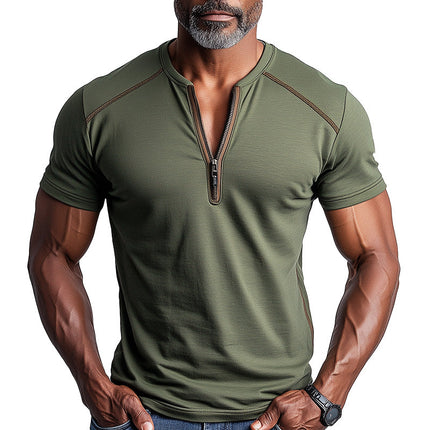 Men's Summer Polo | Slim Fit | Moisture Wicking | Short Sleeve Sports Shirt | Breathable Fabric | Casual & Athletic Style