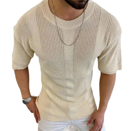 Men's T-Shirt | Breathable Knitted Fabric | Round Neck | Short Sleeve | Casual Style | Premium Quality | Soft Touch | Lightweight | Everyday Wear | Versatile Design | Perfect for Casual Outings