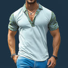 Men's Patchwork Polo T-Shirt | Summer Fashion Short Sleeve | Cotton-Polyester Blend | Classic Collar | Unique Design | Casual Wear | Sizes S-3XL | Breathable and Comfortable