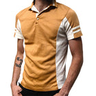 Men's Slim Fit Polo T-Shirt | Summer Classic | Colorblock Design | Breathable Cotton Polyester | Short Sleeve | Comfortable Stylish Look | Sizes S-3XL | Tailored Silhouette | Three-Button Placket