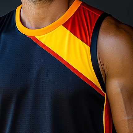 Men's Summer Sports Tank Top | Moisture Wicking Athletic Tank | Fashion Print | Lightweight Breathable Fitness Wear | Durable Construction for Active Lifestyles | Comfortable Fit | Perfect for Workouts