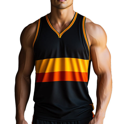 Men's Summer Sports Tank Top | Moisture Wicking | Lightweight & Breathable | Stylish Prints | Comfortable Fit | Ideal for Workouts & Casual Outings | Fashionable Casual Wear
