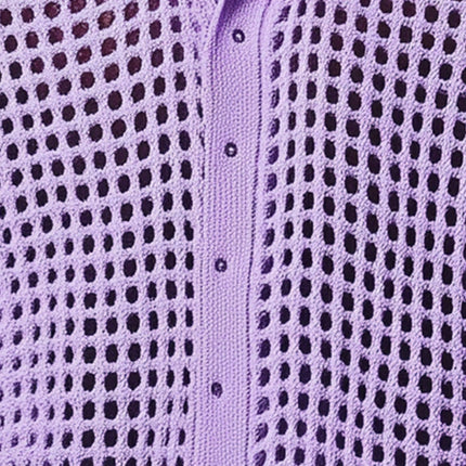 Men's Cardigan | Summer Fashion | Hollow Knitted | Breathable | Comfortable Fit | Lightweight Outerwear | Versatile Style | Casual & Semi-Formal Wear | Ideal for Warm Months | High-Quality Fabric