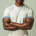 Men's T-Shirt | Summer Cotton Blend | Simple Sports Short-Sleeved | Casual Fashion | Breathable & Comfortable | Modern Fit | Versatile Everyday Wear | Ideal for Hot Weather