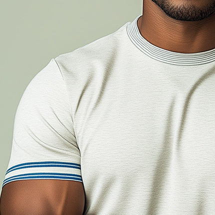 Men's T-Shirt | Summer Cotton Blend | Simple Sports Short-Sleeved | Casual Fashion | Breathable & Comfortable | Modern Fit | Versatile Everyday Wear | Ideal for Hot Weather
