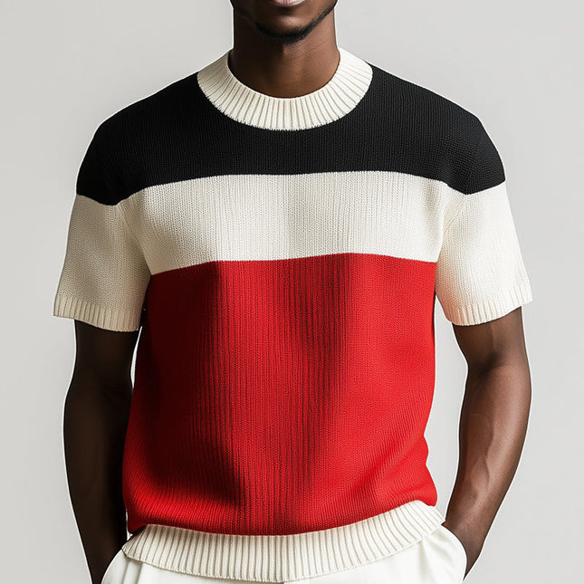 Men's Summer Knitted T-Shirt | Breathable Short-Sleeve | Lightweight Casual Top | Soft & Comfort Knit Fabric | Stylish Modern Fit | Airy Material for Warm Days | Durable Seam Construction | Versatile Summer Wear