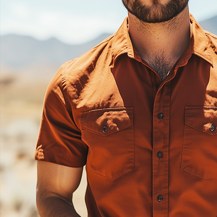 Men's Vintage Shirt | Casual Cotton Washed | Lapel Short Sleeve | Timeless Style | Lightweight Breathable Fabric | Versatile Outfits | Relaxed Fit | Spring Summer Wear