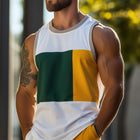Men's Summer Tank Top | Contrast Print | Blended Fabric | Breathable & Comfortable | Durable Stitching | Relaxed Fit | Versatile Casual Wear