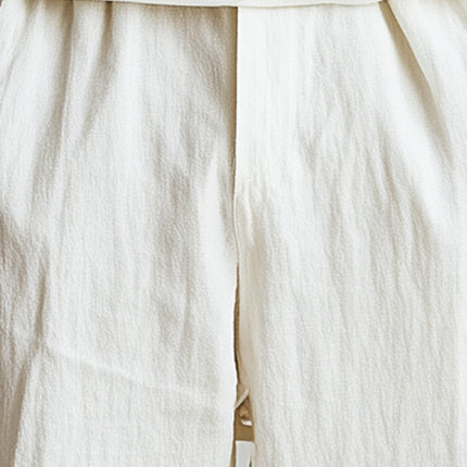 Men's Linen Trousers | Summer Fashion | Casual Breathable Pants | Lightweight Comfort | Versatile Design | Neutral Color | Multiple Sizes | Stylish Summer Wardrobe