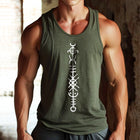 Men's Retro Tank Top | Blacksmith Print | Crew Neck | Cotton Blend | Sleeveless Design | Comfortable & Stylish | Ideal for Casual Outings & Sports | Versatile Wardrobe Essential | Available in S to 3XL
