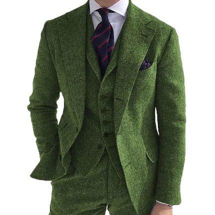 Men's Reversible Herringbone Tweed Blazer | Double-Sided Design | Versatile Smart Casual Jacket | Sophisticated Outerwear | Classic Herringbone Pattern | High-Quality Finish | Available in Sizes M-4XL