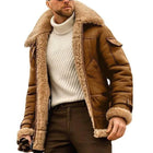 Vintage Men's Winter Lambswool Coat | Warm Lapel | Multi-Pocket Outerwear | Thick Insulated Design | Timeless Style | Hypoallergenic & Breathable | Elegant Lapel Collar | Versatile Colors | Sizes Available