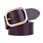 Vintage Leather Belt | Cowhide | Genuine Leather | Men's & Women's Fashion Accessories | Classic Style | Adjustable Strap