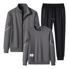 Men's Three-piece Set | Outdoor Sweatshirt Hoodie | Casual Pants | Long Sleeve | Drawstring Collar | Soft Breathable Fabric | Versatile Colors | Regular Fit | Comfortable Activewear