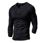 Men's Solid Color V Neck Long Sleeve T-Shirt | Slim Fit | Polyester | Sports & Leisure Shirt | Soft & Breathable | Machine Washable | Standard Thickness | Ideal for Fitness, Running, Training & Daily Wear