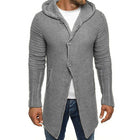 Men's Knit Cardigan | Hooded | Single Breasted | Long Sleeve | Mid Length | Casual Wear | Cozy & Stylish | Knit Fabric | Functional Pockets | Ideal for Layering | Versatile Design | Easy Care