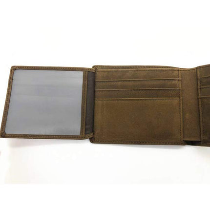 Vintage Leather Wallet | Genuine Cowhide | Classic Bifold Design | RFID Blocking | Spacious Card Slots | Durable Stitching | Elegant Gift Box