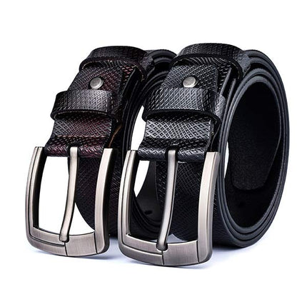 Vintage Cowhide Leather Belt | Genuine Leather | Classic Western Style | Durable and Stylish | Retro Fashion Accessory for Men and Women | Adjustable Strap