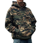 Men's Camouflage Vintage Hoodie | Cotton Blend | Long-Sleeved | Flap Pocket | Breathable Fabric | Warm & Durable | Adjustable Hood | Various Sizes | Easy Care | Stylish Outdoor & Casual Wear