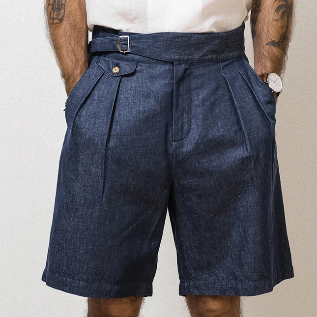 Men's Suit Shorts | Solid Color | Straight Leg | Mid Waist | Breathable Fabric | Elegant Style | Smart Casual or Formal | Multiple Sizes