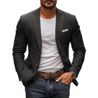 Men's Linen Blazer | Notch Lapel | Single-Breasted | Slim-Fit | Casual Outerwear | Lightweight & Breathable | Versatile Style | Elegant & Modern Design | Multiple Sizes Available