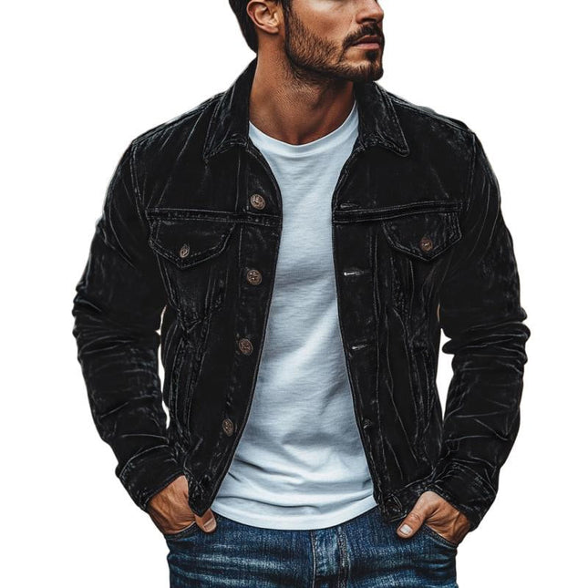 Men's Velvet Jacket | Vintage Inspired | Single Breasted | Slim Fit | Classic Lapel | Luxurious Velvet Fabric | Formal & Casual | Timeless Elegance
