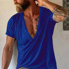 Men's V-Neck T-Shirt | Casual Short Sleeve | Solid Color | Breathable Cotton | Comfortable Fit | Lightweight Summer Top | Soft Premium Fabric | Durable Essential Wardrobe Staple