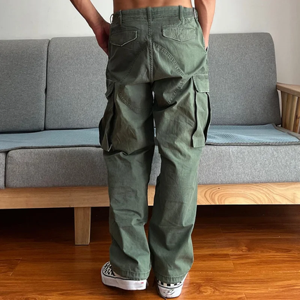 Men's Wear-resistant Cargo Pants | Loose Fit | Large Pockets | Utility Design | Durable Fabric | Comfortable Waistband | Functional Style | Outdoor & Casual Wear | Inspired by WWII Paratrooper Trousers