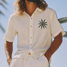Men's Summer Style | Breathable Short-Sleeve Shirt | Lightweight | Simple Embroidered Design | Casual & Semi-Formal | Ideal for Hot Weather | Versatile | Comfortable Men’s Dress Shirt