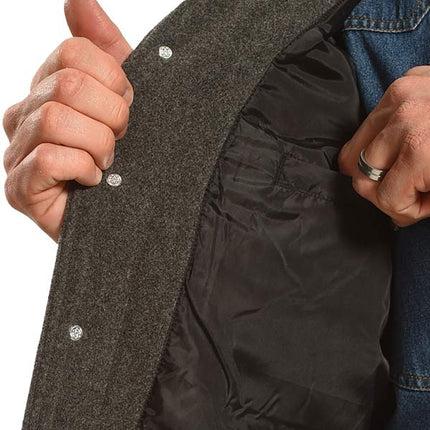 Men's Retro Wool Vest | Soft Woolen Fabric | V Neck | Sleeveless | Metal Button Placket | Chest & Waist Pockets | Fully Lined | Hand Wash or Dry Clean | Casual Loose Fit | Crafted Design