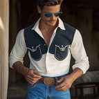 Navy and White
