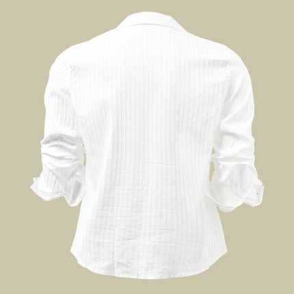 Men's Long Sleeve Striped Lapel Shirt | Solid Color | Button-Up Closure | Versatile Fit | High-Quality Fabric | Casual to Semi-Formal Wear | Multiple Sizes