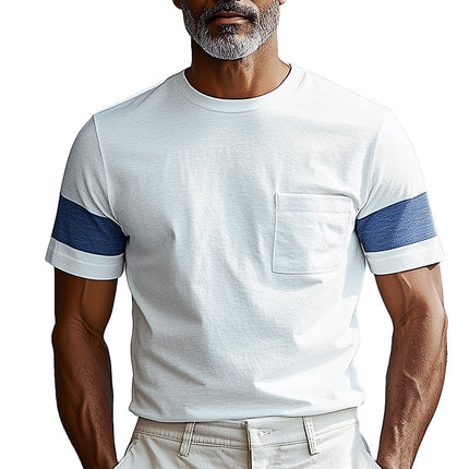 Men's Summer Fashion | Cotton Blend T-Shirt | Short-Sleeved Casual Sports Tee | Breathable Lightweight Top | Modern Style for Active & Leisure | Versatile Wardrobe Essential