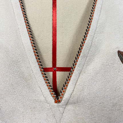 Men's Western Suede Tank Top | Cowboy Style | Embroidered Deep V Neck | High-Quality Material | Versatile Casual Wear | Unique Western Design | Durable and Stylish | Iconic American Fashion
