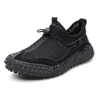 Men's All-Terrain Mesh Slip-On Hiking Sneakers | Lightweight & Breathable | Bungee Cord Closure | Flexible Non-Slip Sole | Versatile for Water & Track Activities